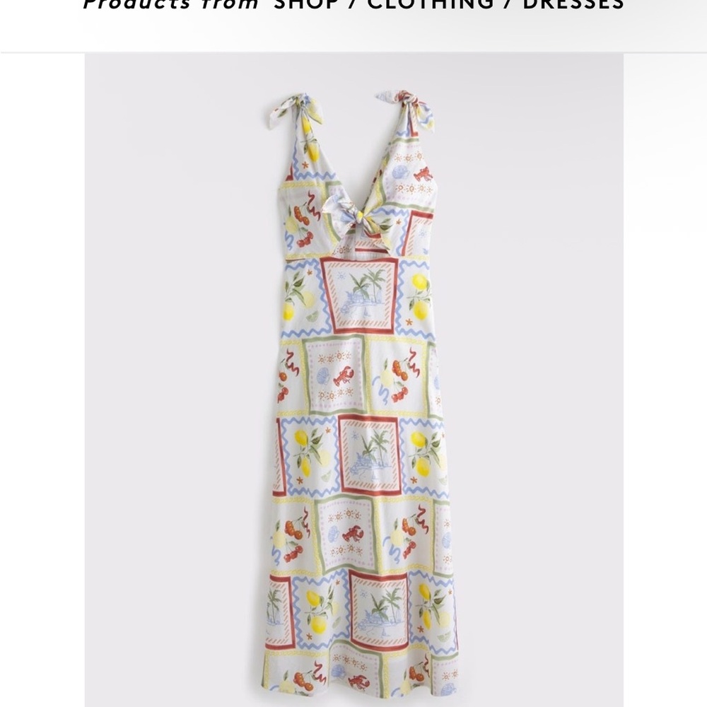 Abercrombie & Fitch Colorful Patchwork Maxi Dress